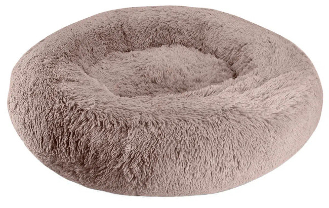 Arlee Shaggy Fur Donut Dog Bed - Blush Pink Arlee Shaggy Fur Donut Dog Bed - Blush Pink