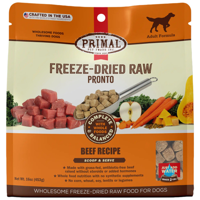 Primal Canine Raw Freeze Dried Pronto - Beef