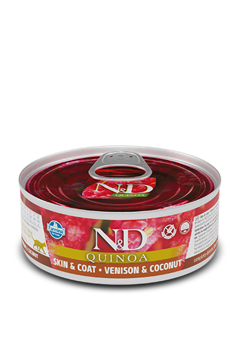 Farmina N&D Skin and Coat Venison Wet Cat Food