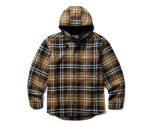 Wolverine Men's Bucksaw Bonded Shirt Jacket - Pecan Plaid