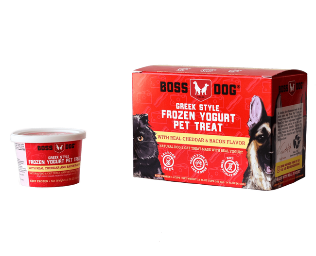Boss Nation Brands Cheddar and Bacon Greek Style Frozen Yogurt Treat