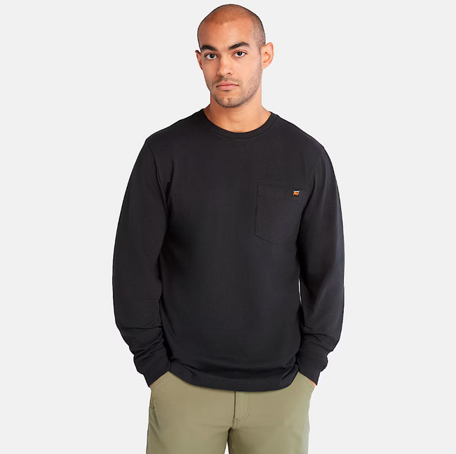 Timberland Pro Men's Core Pocket Long Sleeve Tee - Black