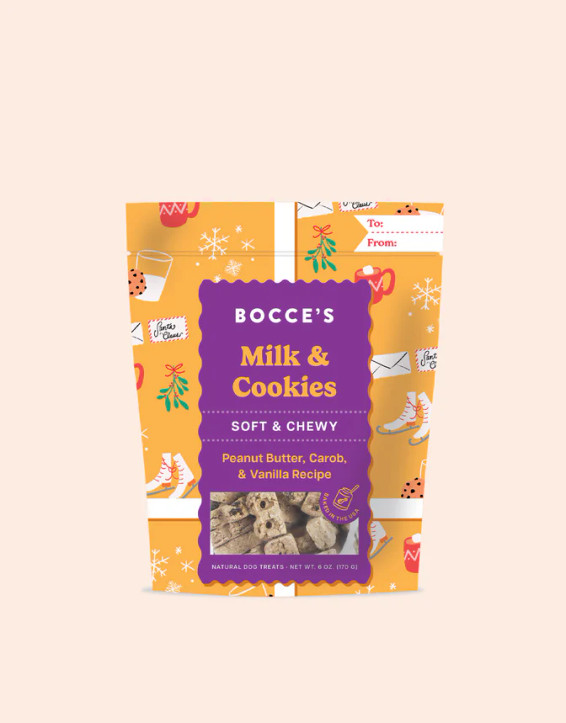 Bocce's Bakery Milk N Cookies Soft & Chewy Dog Treats