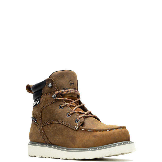 Wolverine Men's Trade Wedge 6" Moc-Toe Work Boot - Sudan Brown