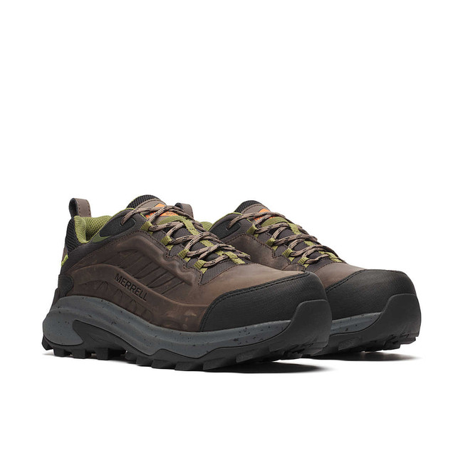 Merrell Men's Moab Speed 2 Waterproof Carbon Fiber Work Boot - Dark Taupe