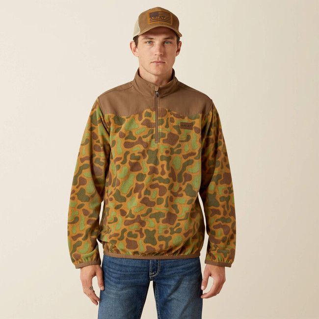 Ariat Men's Basis Fleece Sweater - Khaki Camo