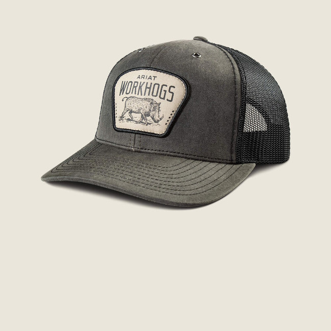 Ariat WorkHog Patch Snapback Cap - Gray