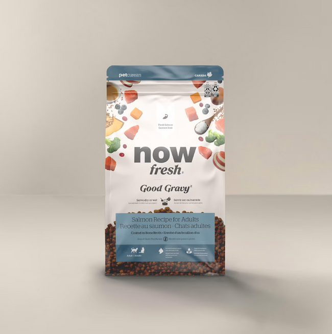 Now Fresh Good Gravy Salmon Coated in Bone Broth for Cats