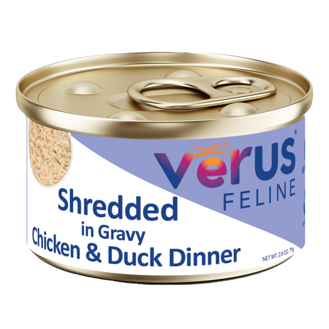 Verus Feline Shredded in Gravy Chicken & Duck Dinner