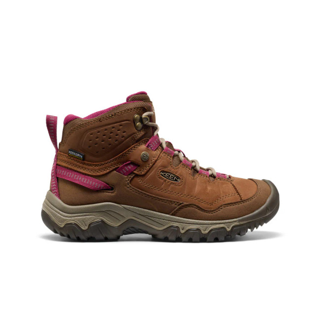 Keen Women's Targhee IV Waterproof Hiking Boot - Bison/Beaujolais