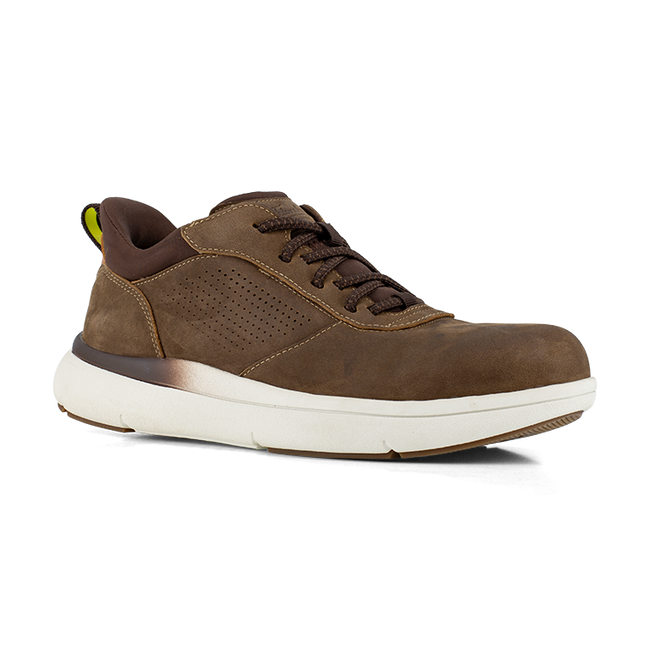 Florsheim Men's Fleet Work Elastic Work Sneaker - Brown