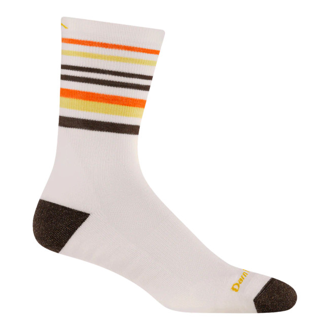 Darn Tough Men's Fastpack Micro Crew Lightweight Hiking Socks - White