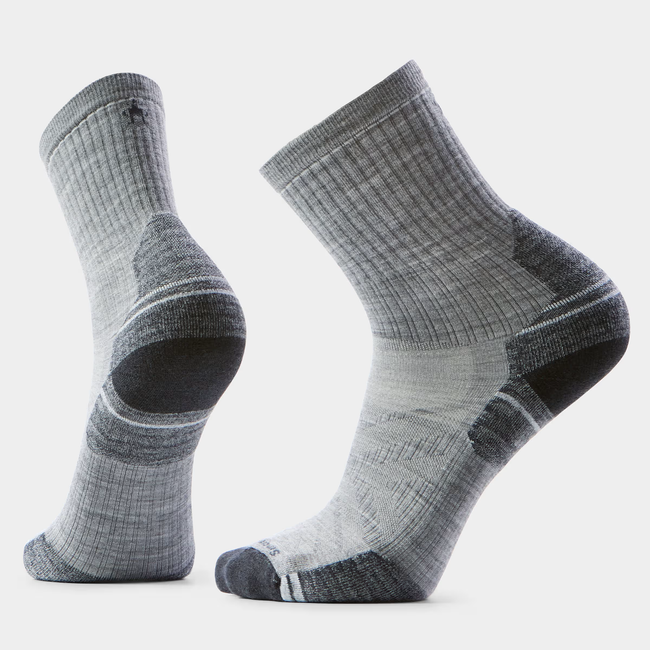 Smartwool Unisex Hike Mid Crew Socks - Light Gray