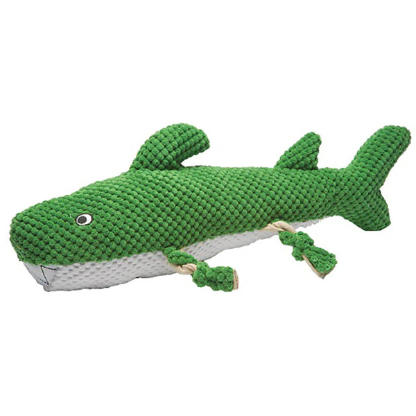 Patchwork Pet Shark Dog Toy