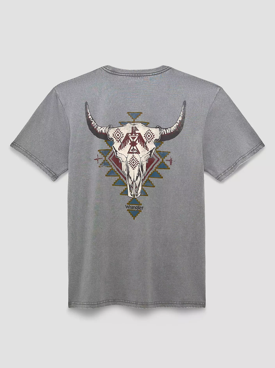 Wrangler Graphic Short Sleeve T-Shirt - Regular Fit - Grey