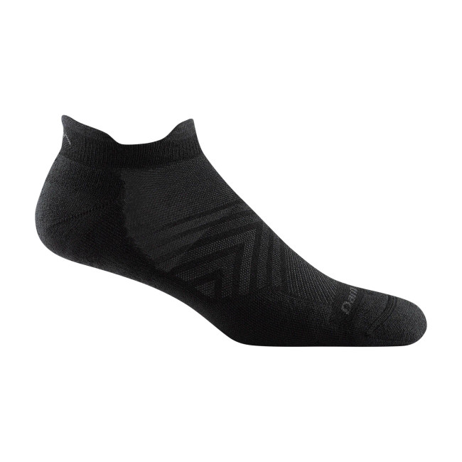 Darn Tough Men's Run No Show Tab Cushioned Ultra-Lightweight Running Socks - Black