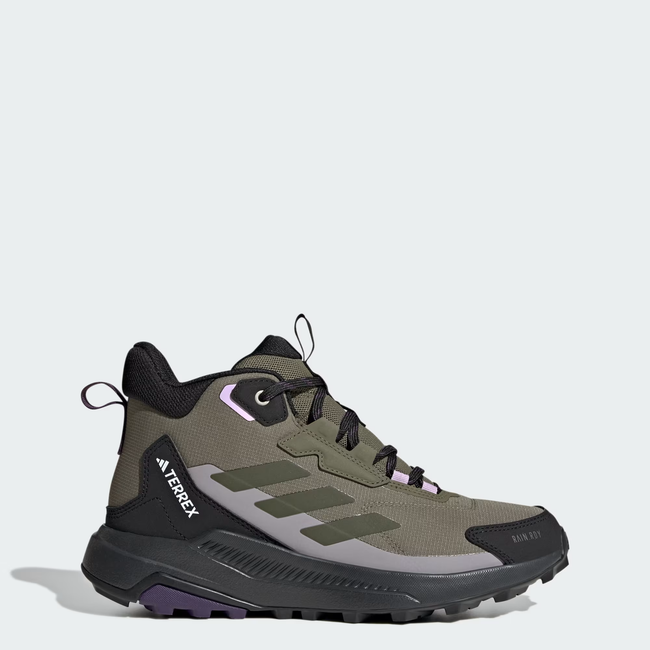 Adidas Women's Terrex Anylander Mid Rain.Rdy Hiking Shoes - Olive Strata