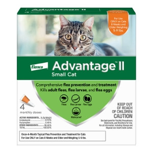 Elanco Advantage II Flea Spot Treatment for Cats 5-9 lbs
