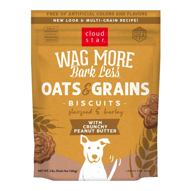 Cloud Star Wag More Crunchy Peanut Butter Biscuits