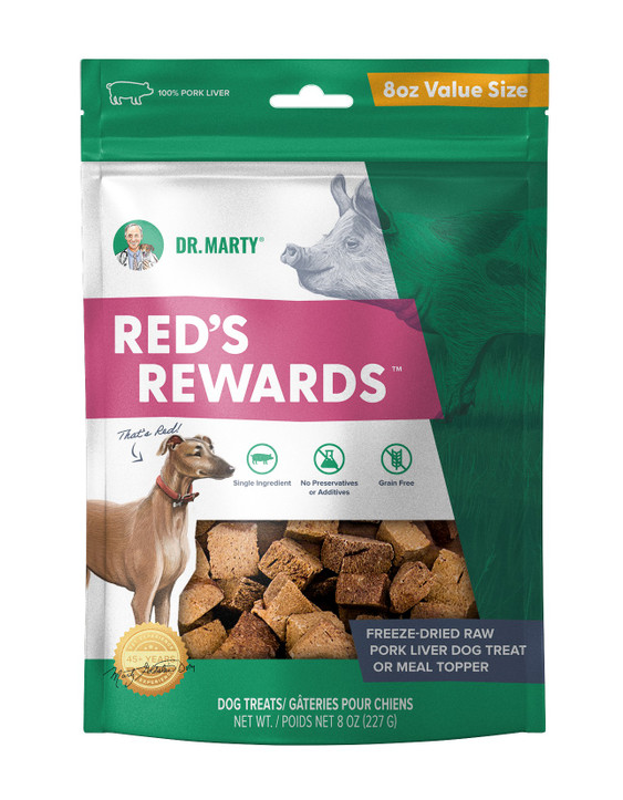Dr Marty Red's Rewards Pork Liver Dog Treat