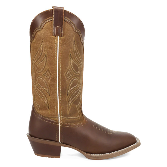 Laredo Women's Iron Belle Round Toe Leather Boot - Brown