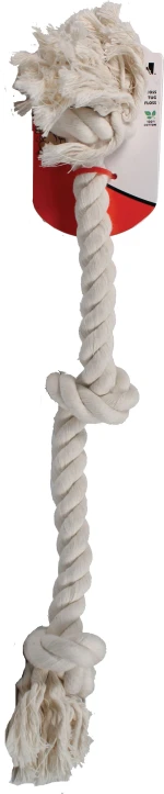 Mammoth Flossy Chews Cotton 3 Knot Rope Tug