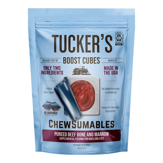 Tucker's Frozen Pureed Beef Bone and Marrow Boost Cubes