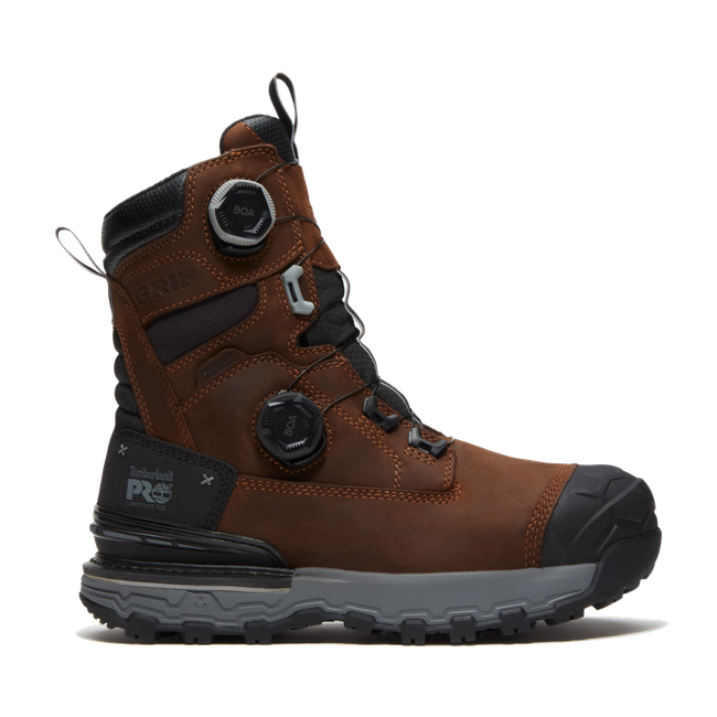 Timberland Pro Men's Boondock Ultralight 8" Composite Toe Work Boot with BOA Fit System - Brown