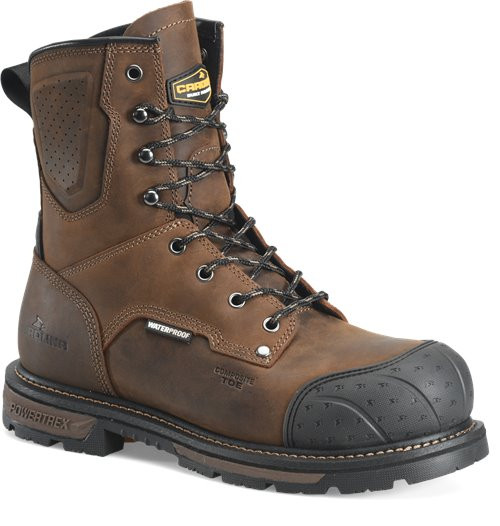 Carolina Men's Blockade 8" Waterproof Composite Toe Work Boot - Brown