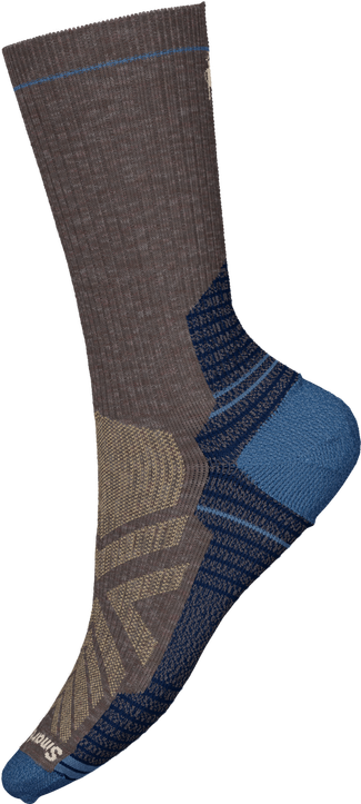 Smartwool Men's Hike Light Cushion Crew Socks - Taupe/Laguna Blue