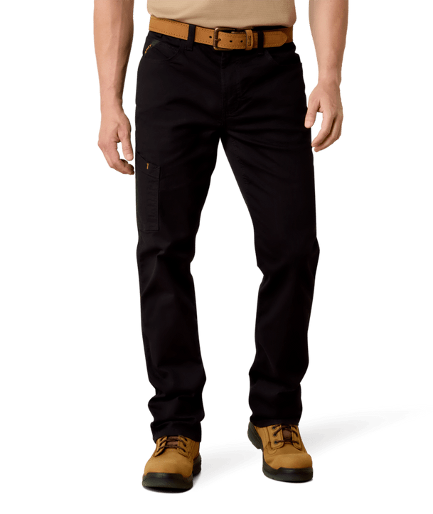 Ariat Men's Rebar M4 Relaxed Made Tough DuraStretch Straight Leg Pants - Black