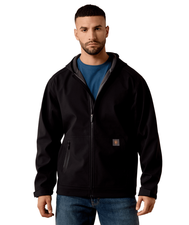 Ariat Men's Rebar DuraStretch Utility Softshell Hoodie - Black