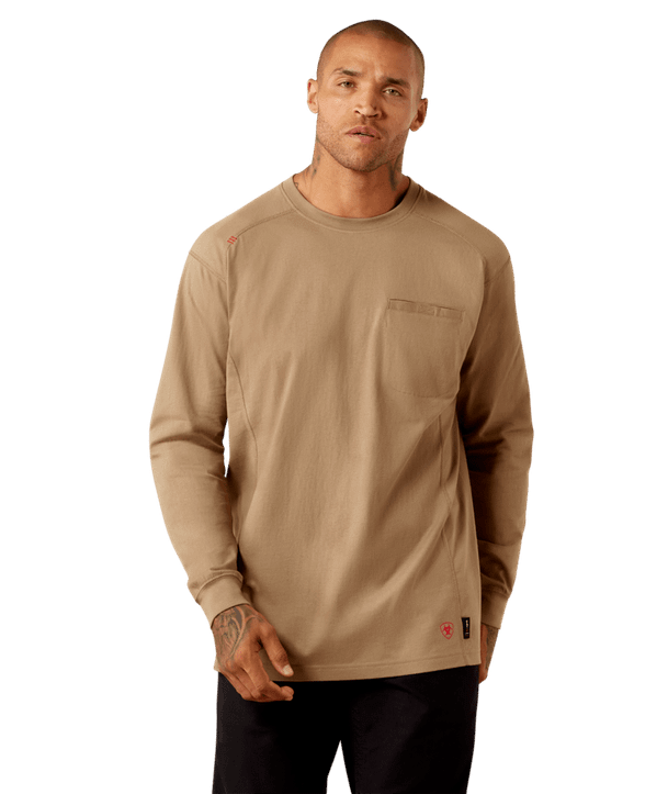 Ariat Men's FR Air Crew T-Shirt - Field Khaki