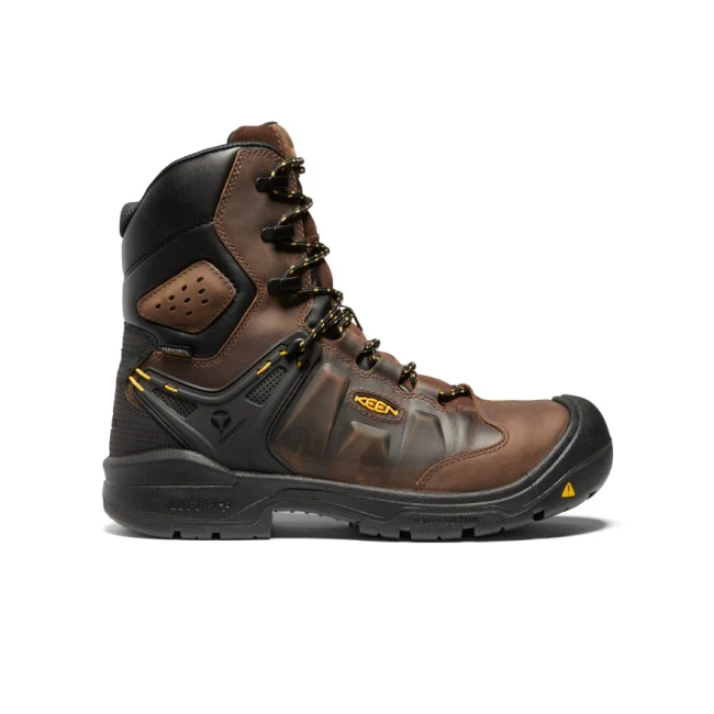 Keen Men's Dover 8" Insulated Waterproof Carbon Toe - Brown