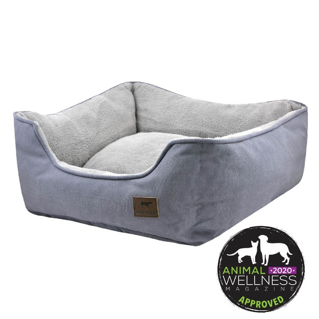 Tall Tails Dream Chaser Charcoal Bolster Bed - Grey