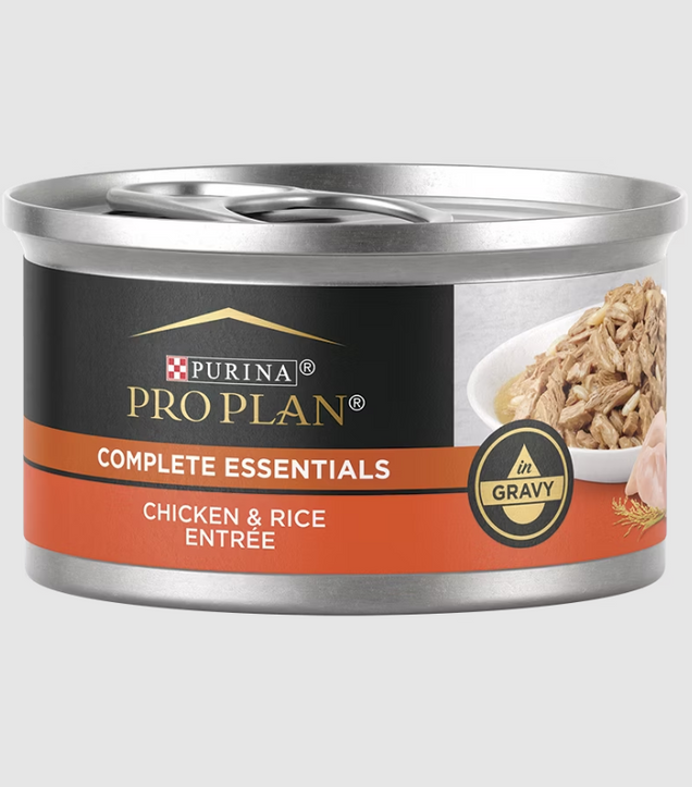 Purina Pro Plan Chicken & Rice Entrée in Gravy Canned Cat Food 
