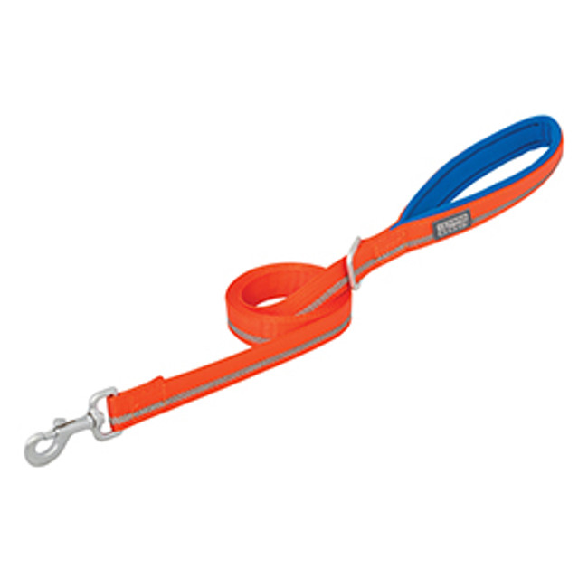Terrain Dog Orange Reflective Neoprene Lined Leash