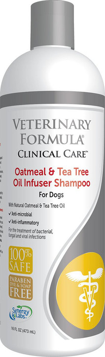 Veterinary Formula Clinical Care Oatmeal & Tea Tree Oil Infuser Shampoo, 16-oz bottle