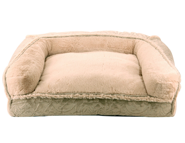 Huggle Hounds Soft Plush Luxury Dog Bed - Smokey Gray