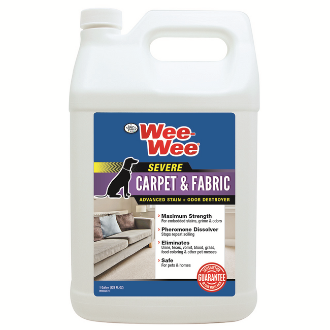 Four Paws Wee-Wee Severe Carpet & Fabric Stain & Odor Destroyer 128oz