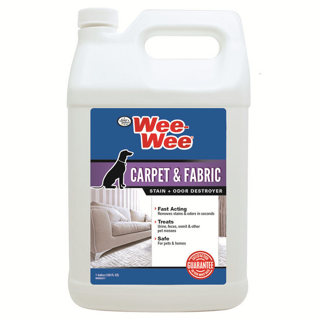 Four Paws  Wee Wee Carpet/fabric Stain & Odor Remover 128oz Four Paws  Wee Wee Carpet/fabric Stain & Odor Remover 128oz