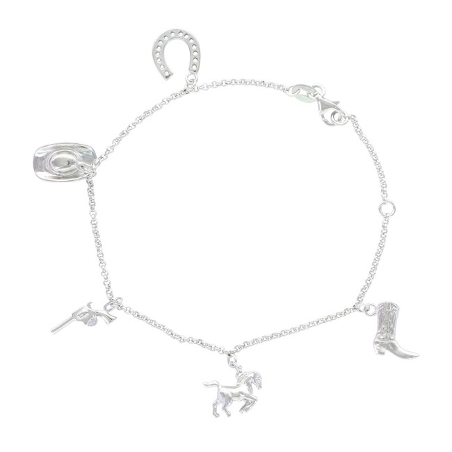 Montana Silversmiths Symbols of the West Charm Bracelet