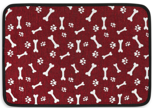 Buddy's Line Red w/ White Bones & Paws