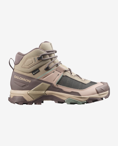Salomon Women's X ULTRA 5 MID GORE-TEX - Desert Tan - Chaar