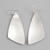 MOD Triangle Brushed Sterling Silver Earring