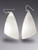 MOD Triangle Brushed Sterling Silver Earring