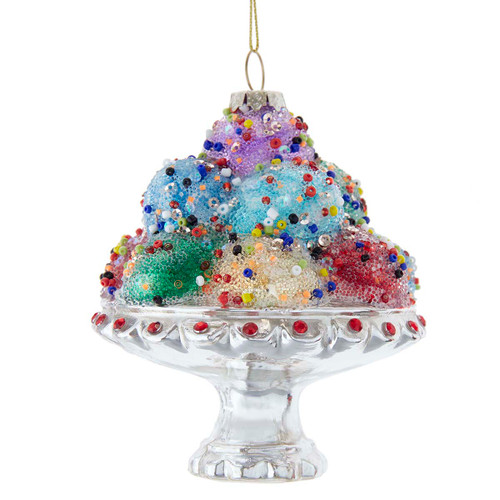 Kurt Adler 5" Glass Ice Cream Cup Ornament