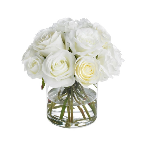 Diane James Home Classic White Rose Bouquet
