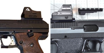 Pistol Top Picatinny rail for Hi Point pistols, NO DRILL, NO TAP Pistol Top Picatinny rail for Hi Point pistols, NO DRILL, NO TAP