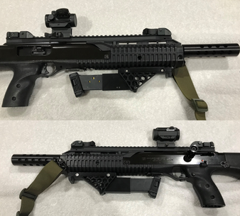 40,45,10mm TS Hex angled foregrip with mag storage